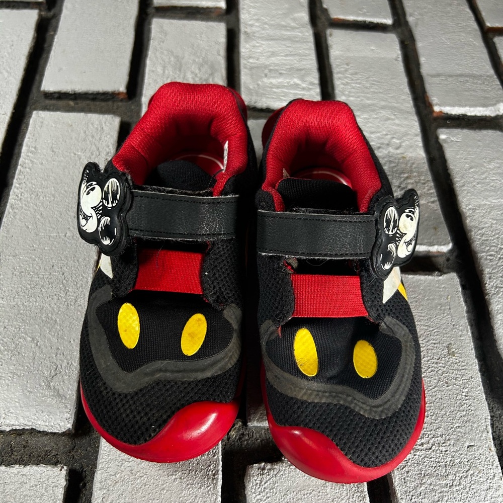 Adidas Disney Mickey Mouse Black and Red Sneakers